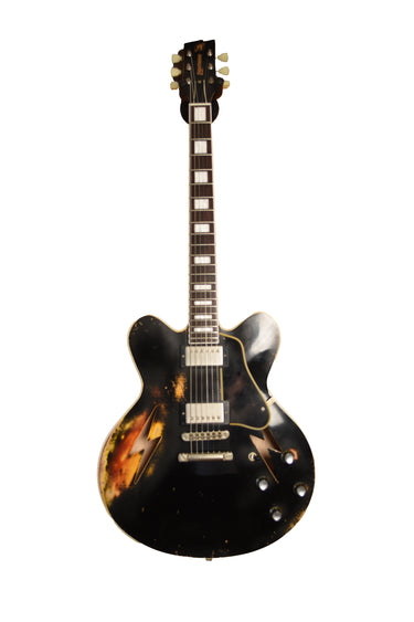 Rock N Roll Relics black over burst lightning